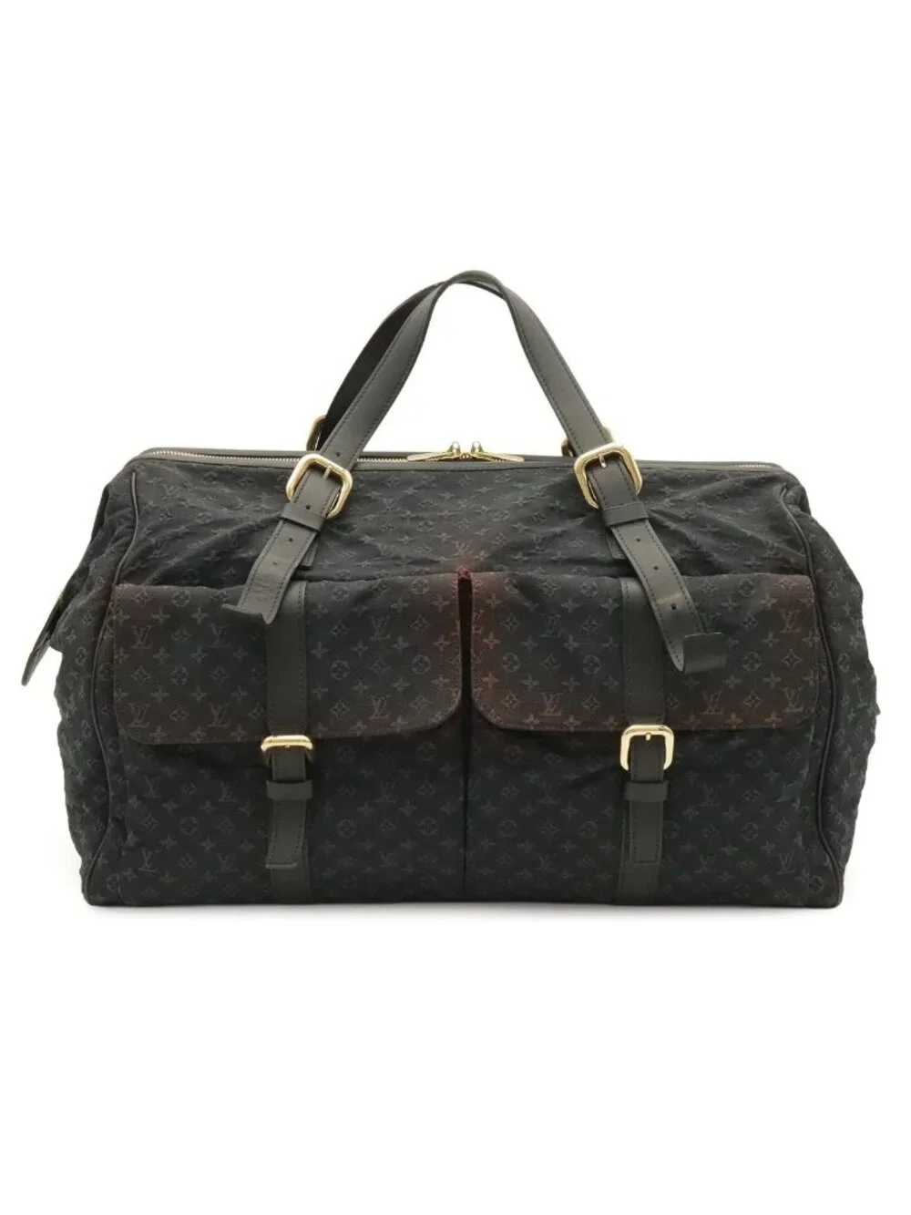 Louis Vuitton Monogram Mini Louise Boston Bag Canvas Blue